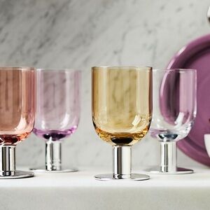 Multi Color Bo Wine‎ Glasses set of 4